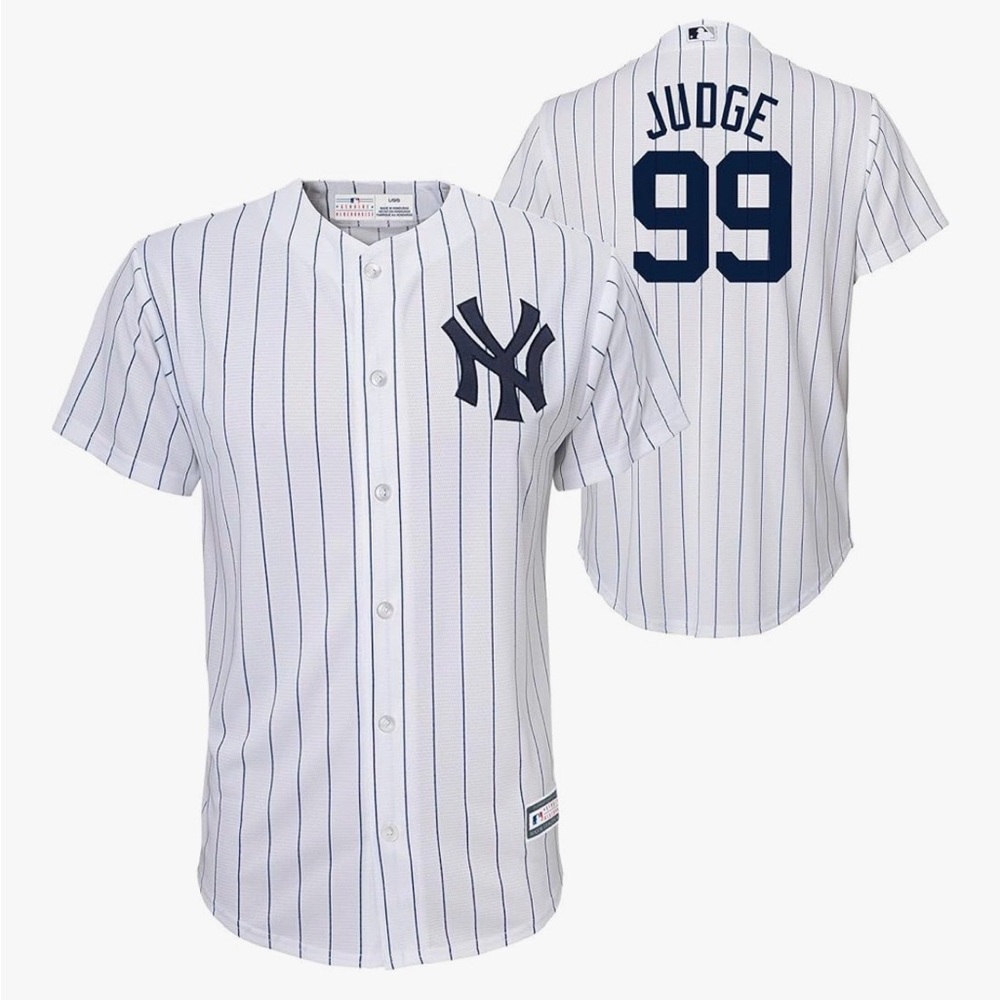 Majestic Yankees White and Blue Jersey
